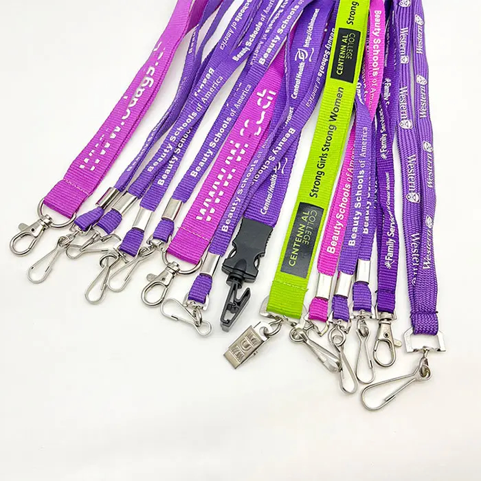 No MOQ high quality polyester lanyard keychain and custom lanyard with logo for promotional gifts