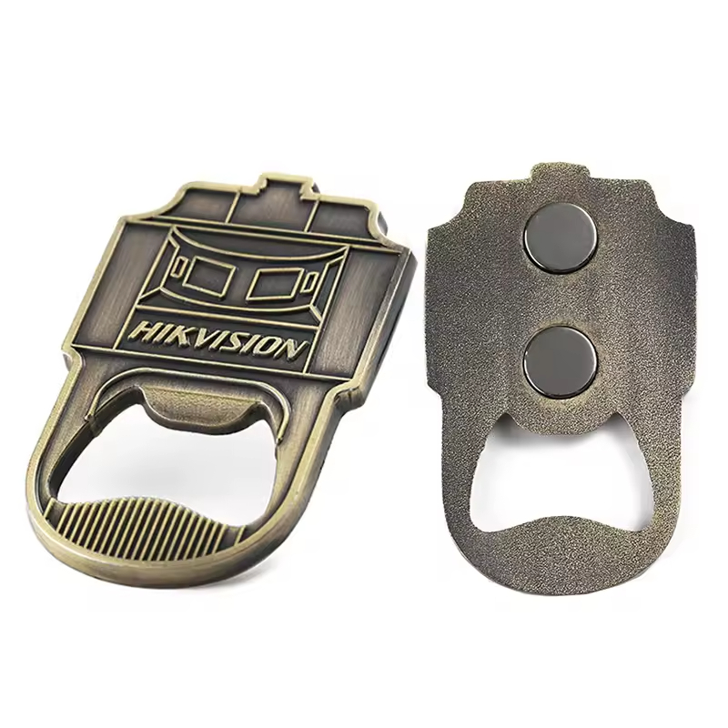 Vintage Style Kitchen Beer Magnet Bottle Opener Factory Custom Logo Opener Bottle 2d 3D Die Casting Brass Magnetic Bottle Opener