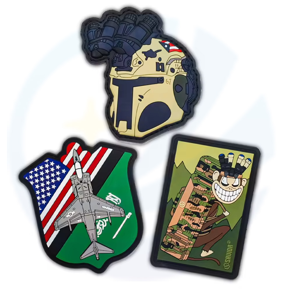 Custom Tactical Gear Uniform Silicone Patches 