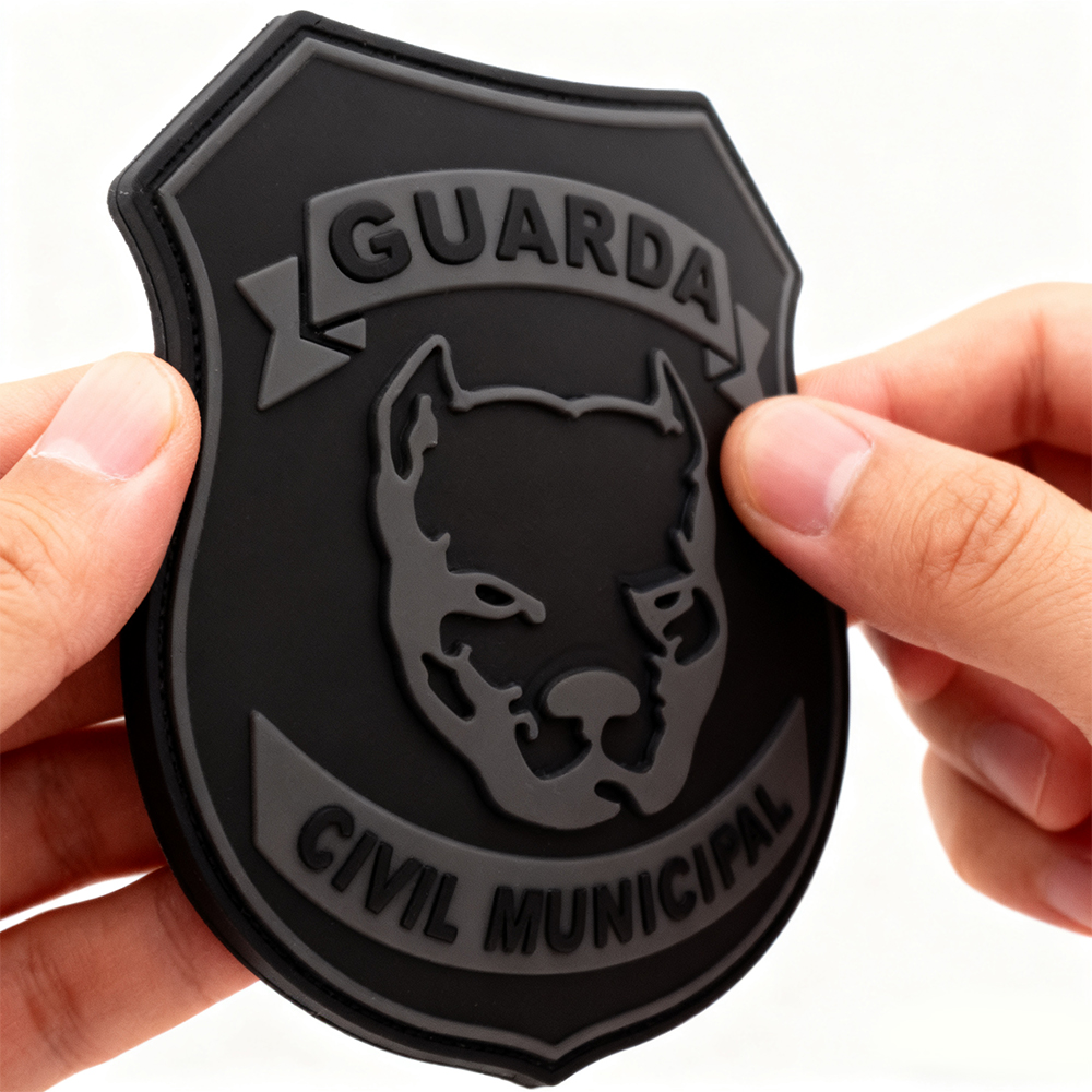Brazil Municipal Guard Emblem PVC Patch Soft Rubber Badge Velcro Backing