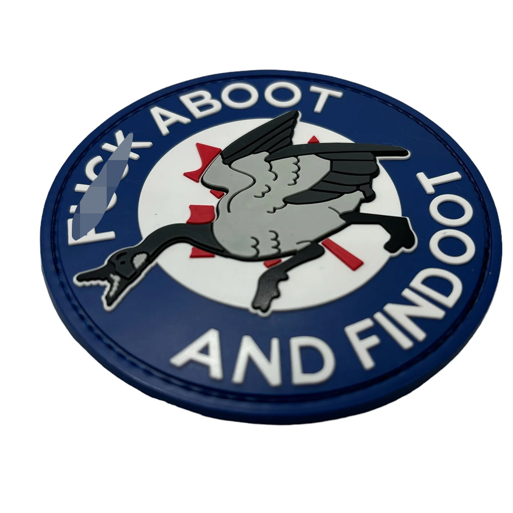 Custom Canada Toothy Goose FAFO PVC Patch – 3D Soft Rubber Morale Badge with Hook & Loop Backing