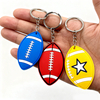 Custom Promotion Plastic Key Chain 3d Mini American Football Keychain nfl Football Keychain