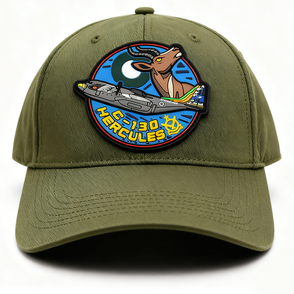 Custom Pakistan Aviation Pilot PVC Patch 3D Rubber Hook Loop Badge