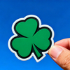 Mini Shamrock PVC Patch Small Irish Clover Rubber Badge for Backpacks Jackets Hats and Everyday Gear