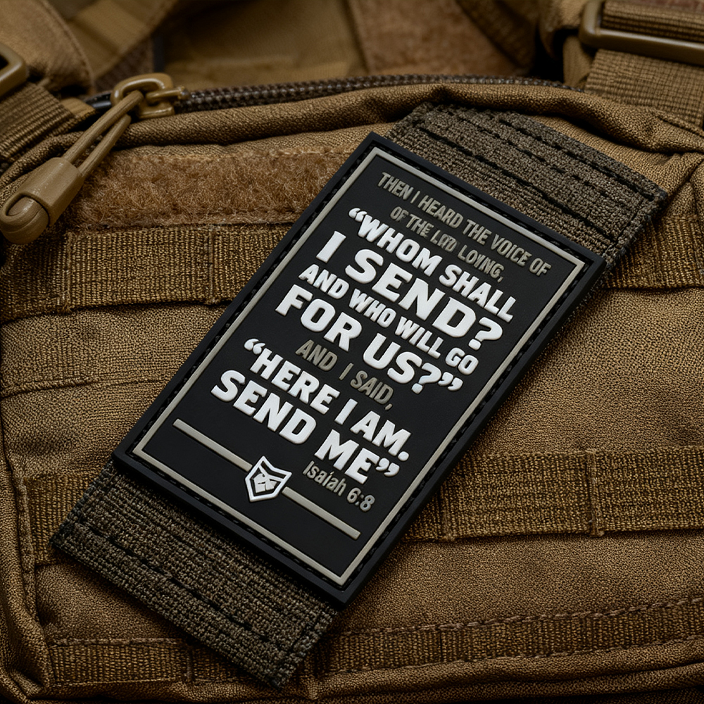 Custom Glow in the Dark Inspirational Quote PVC Patch 3D Soft Rubber Morale Badge for Bags Jackets Caps