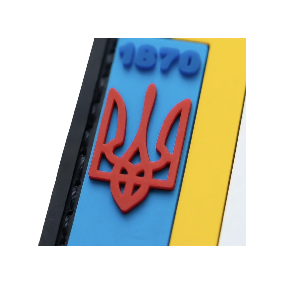 Ukrainian Flag PVC Patch Waterproof Rubber Emblem for Outdoor Gear