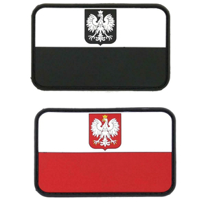 Custom Polish Flag PVC Rubber Emblem Durable Morale Patch for Collectors