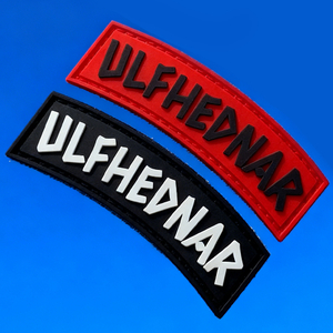 Norse Ulfhednar PVC Tab Patch – Durable Viking Style Rubber Emblem for Outdoor Packs and Apparel