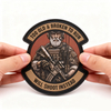 Custom “Too Old and Broken To Run Will Shoot Instead” PVC Patch Funny Quote Soft Rubber Badge with Hook & Loop