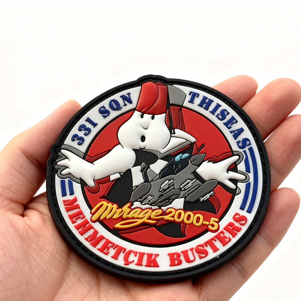 Glow in the Dark Hellenic Wings Patch – Soft PVC Rubber Badge