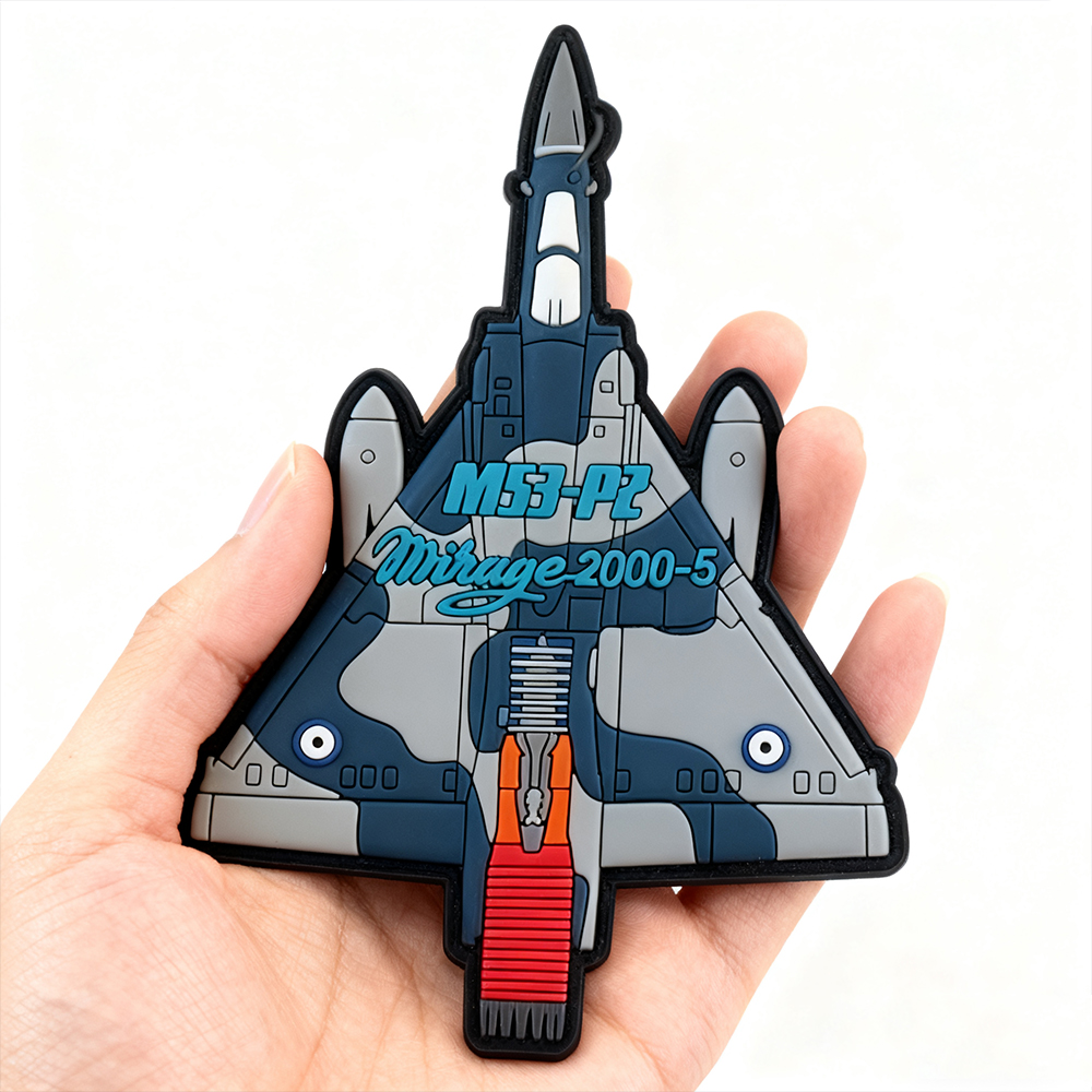 Personalized Greek Squadron PVC Patch – Durable Waterproof Rubber Design