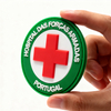 Custom Brazilian Armed Forces Hospital PVC Patch 3D Soft Rubber Badge with Hook and Loop Backing