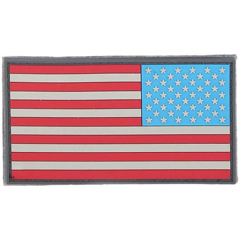 USA Flag Large Rubber Patch – Durable Soft PVC Emblem with Hook & Loop Backing for Backpacks, Jackets, Outdoor Gear and Everyday Accessories