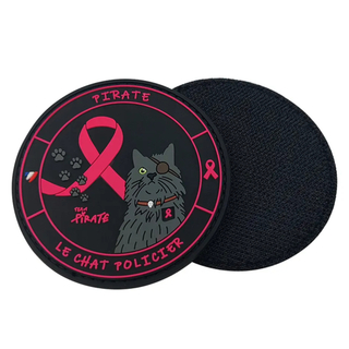 Custom Breast Cancer Awareness PVC Patch Pink Ribbon Design 3D Soft Rubber Patch October Style Embossed PVC Badge