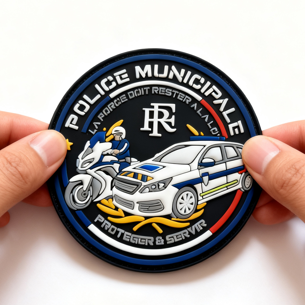 Custom Auto Moto PVC Patch 3D Soft Rubber Logo Badge Durable Embossed PVC Label for Jackets Helmets and Accessories 