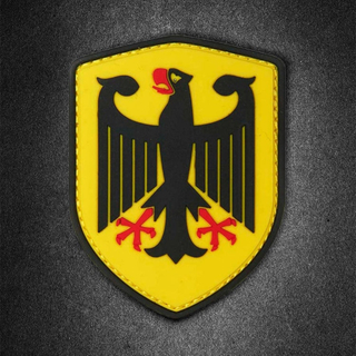 Custom Germany Bundesadler PVC Patch 3D Embossed Soft Rubber Eagle Logo Badge for Clothing Bags and Souvenirs