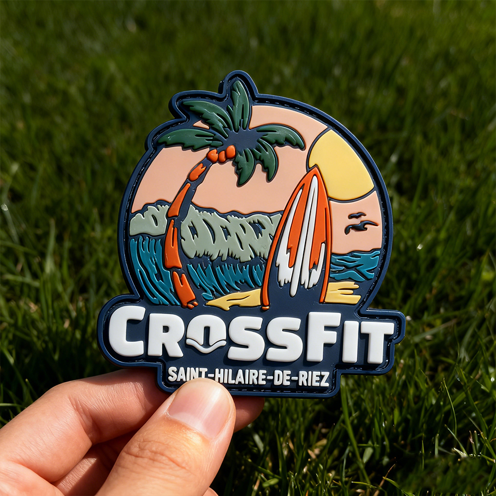 Spirit of Adventure PVC Patch Custom Rubber Emblem with Hook Loop for Outdoor Gear Backpacks Jackets