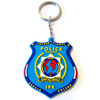Custom Soft PVC Security Team Keychain Personalized 2D 3D Rubber Logo Keyring for Promotional Gifts
