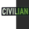 Custom CIVILIAN Patch Glow in the Dark 3D Soft PVC Rubber Patch Night Reflective Emblem Badge for Jackets Bags and Hats