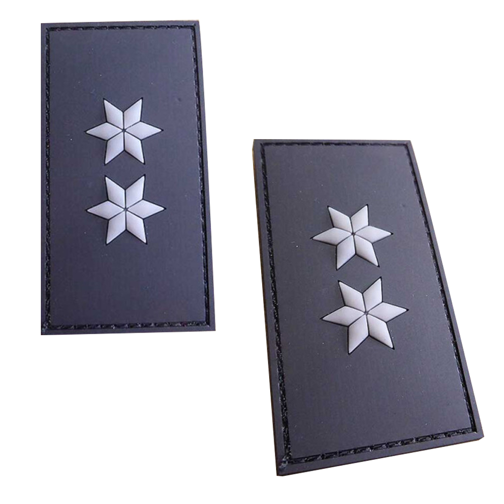 Custom Functional Badge Patch Black 3D Soft PVC Rubber Patch Embossed Logo Label Hook and Loop Patch for Jackets Bags Uniforms