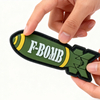 F-Bomb Tactical PVC Patch Heavy Duty Hook Loop Morale Badge for Backpacks Jackets Outdoor Gear