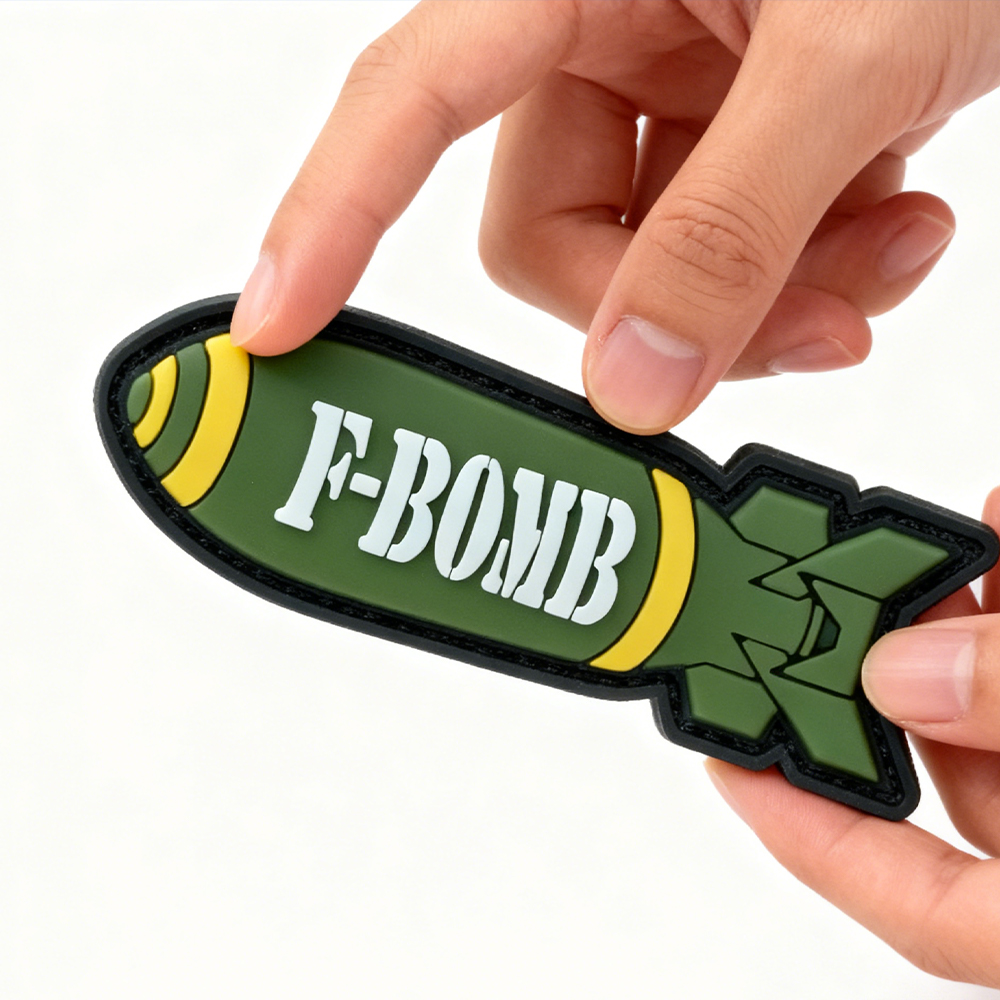 F-Bomb Tactical PVC Patch Heavy Duty Hook Loop Morale Badge for Backpacks Jackets Outdoor Gear