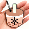 Beer Shape Hands Free Dog Poop Bag Holder Silicone Wine Barrel Funny Cute Boba Coffee Poop Bag Holder with Hanging Clip