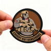 Funny “Chubby But Dangerous” PVC Patch Custom Soft Rubber Badge with Hook & Loop Backing for Jackets Bags Hats