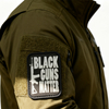 Custom Black Guns Matter PVC Patch 3D Rubber Morale Patch Hook and Loop for Jackets Bags and Collectors