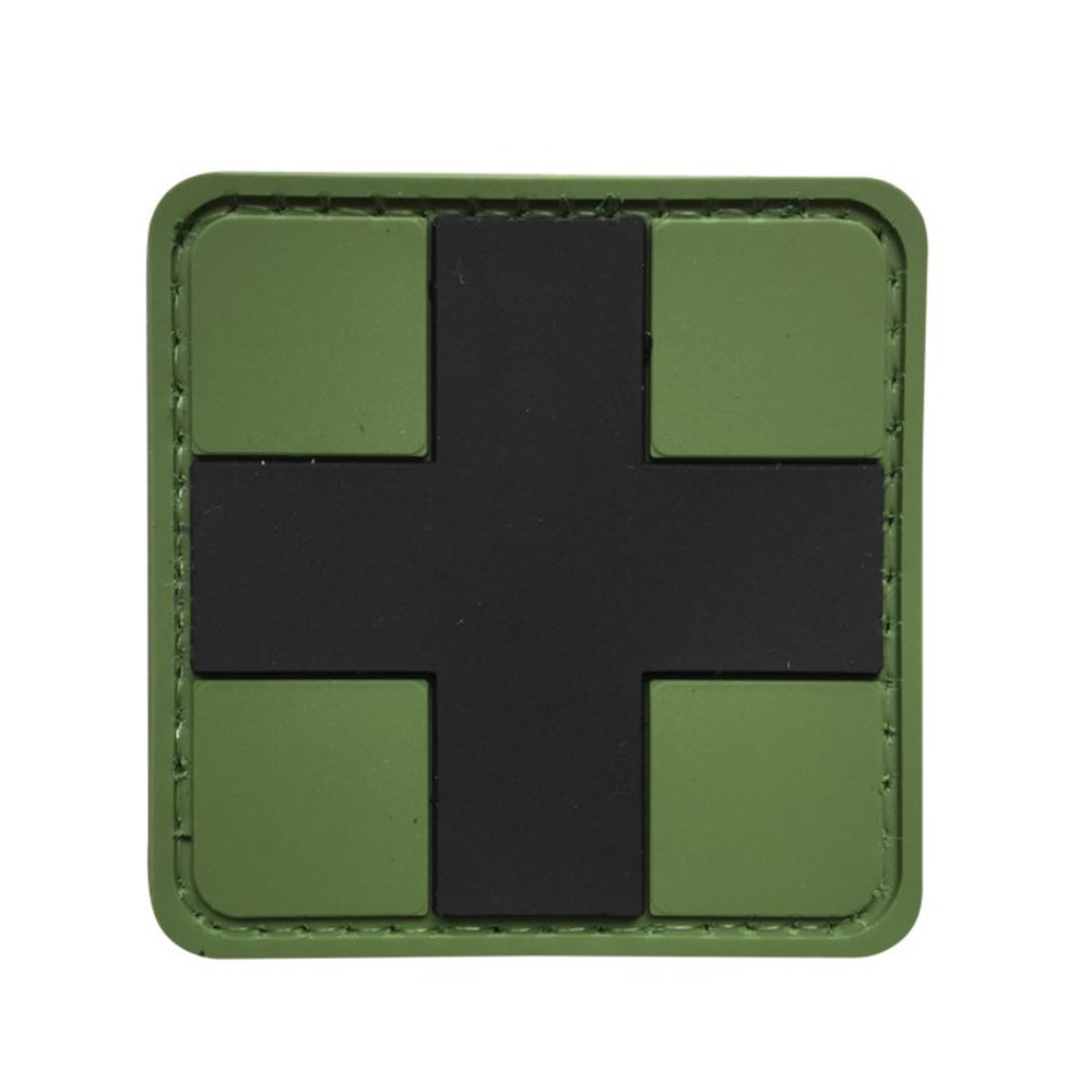 Personalized 3D Soft PVC Medic Patch Custom Rubber Label Hook and Loop Backing Durable Waterproof PVC Emblem for Outdoor Gear
