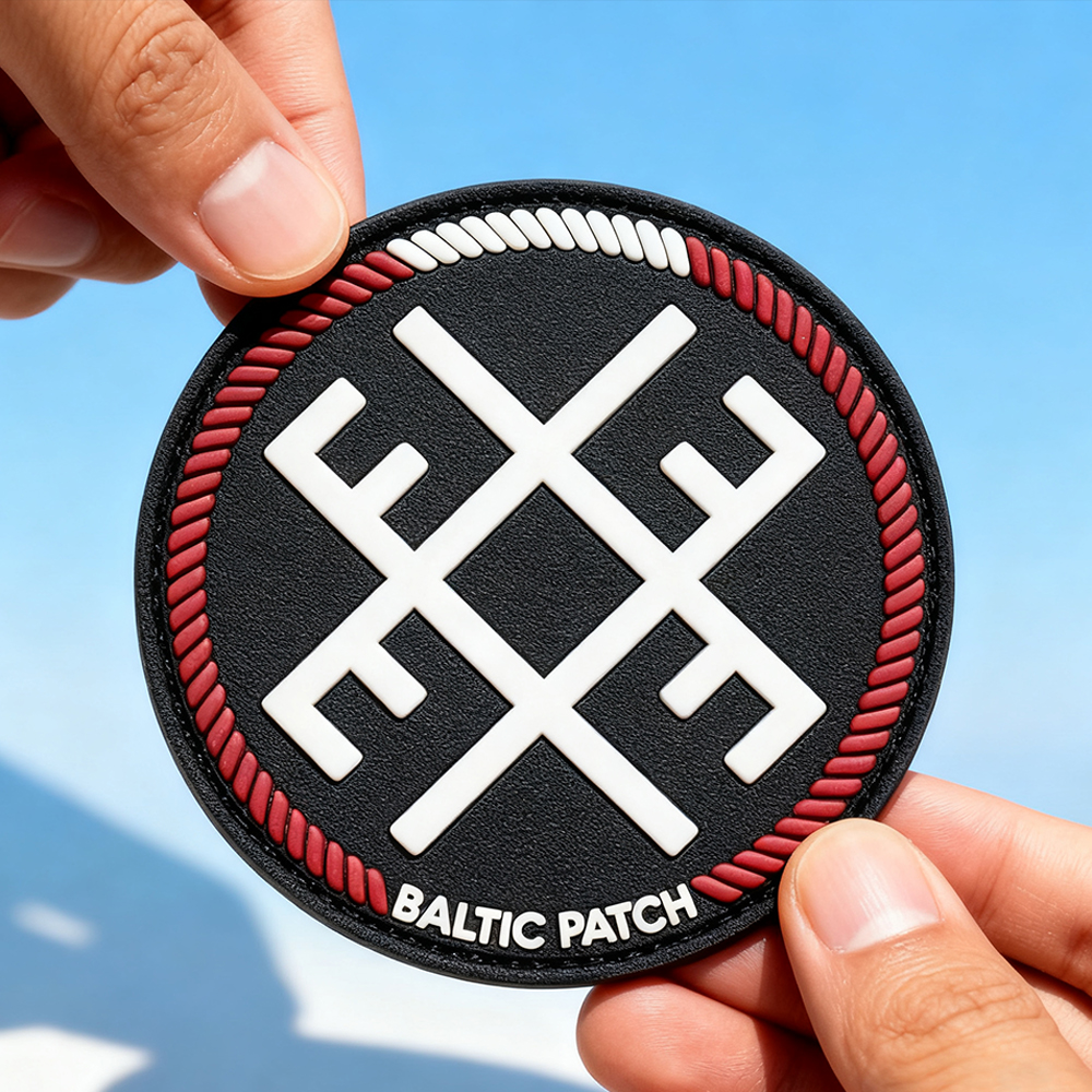Custom Baltic PVC Patch 3D Soft Rubber Emblem for Jackets Bags Airsoft and Travel Collections