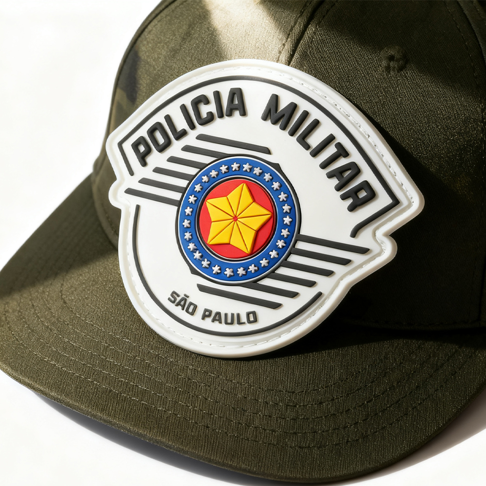 Brazil Public Security Service Rubber Patch with Nylon Hook Backing