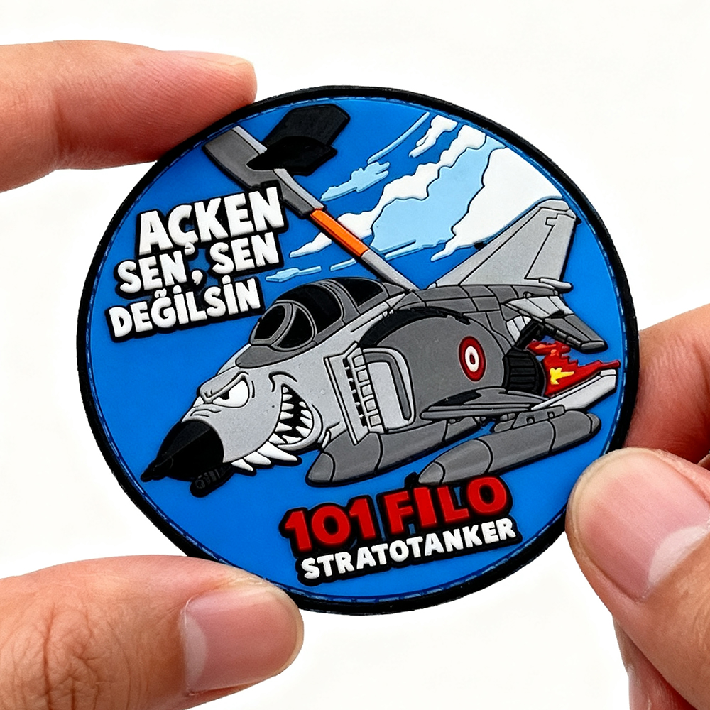 Pakistan Aviation Wing Morale Style PVC Patch Weatherproof Rubber Emblem