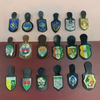 Zinc alloy leather mold cap emblem custom manufacturers produce metal cap emblem epaulette badges die-cast drop oil badges