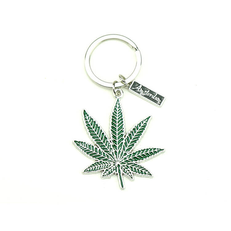 Grass Botany Plant Leaves Leaf weeds Enamel Keychains 
