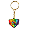 Gay Pride Key Ring Offset Printed Logo Metal Key Chain