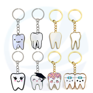 Tooth Teeth Dental Dentistry Dentist Enamel Keychains 