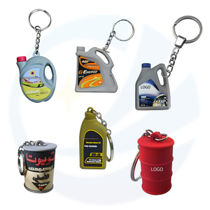 3D Oil Bottle Can Shape Key Chain 
