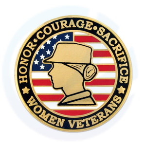 Female Veteran Pin