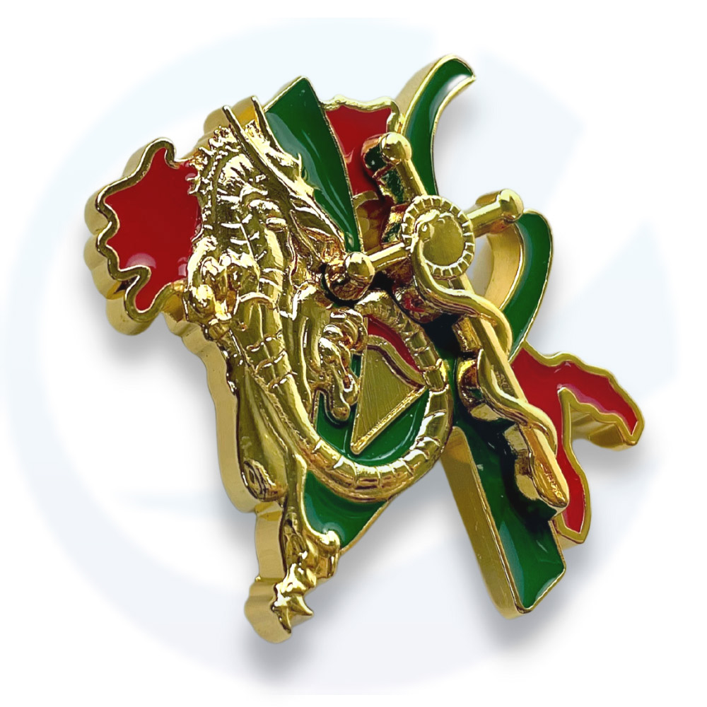 Multiple Metal Pieces Badges