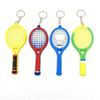 Soft PVC Tennis Badminton Keychains Wholesale Durable Promotional Key Rings Bulk Personalized Corporate Gifts