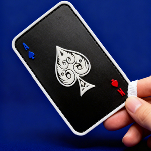 The Ace of Patches Spades PVC Patch Custom Soft Rubber Spade Ace Emblem High Quality Durable PVC Patch for Clothing Bags Accessories