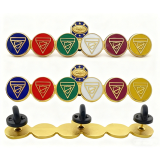 12 Years Factory Custom AdventSource Camporee Pathfinder Progressive Class bar Lapel Pins