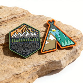 All-Terrain Landscape Camp PVC Patch LAT Forest Peaks Sun Outdoor Rubber Badge for Clothing Backpack Decoration Tactical Armband