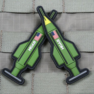 USA Style MOAB Patch Design Custom PVC Soft Rubber Emblem American Themed Massive Ordnance Artwork Patch for Apparel and Gear