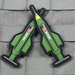 USA Style MOAB Patch Design Custom PVC Soft Rubber Emblem American Themed Massive Ordnance Artwork Patch for Apparel and Gear