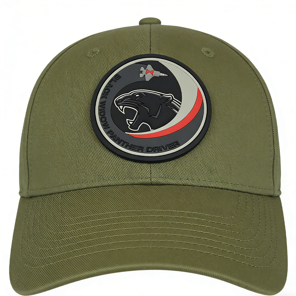 Black Widow Panther Driver PVC Patch European Style Durable Soft Rubber Panther Badge for Apparel Backpacks Accessories