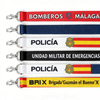 Spanish Police Uniform Lanyard Custom Printed Polyester Lanyard for Badge and Keys