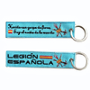 High Quality Spain Police Embroidery Key Tag Custom Fabric Keychain Wholesale OEM