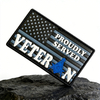 Patriotic Masonic Veteran PVC Patch Custom Morale Patch Soft Rubber Emblem for Hats Bags Jackets